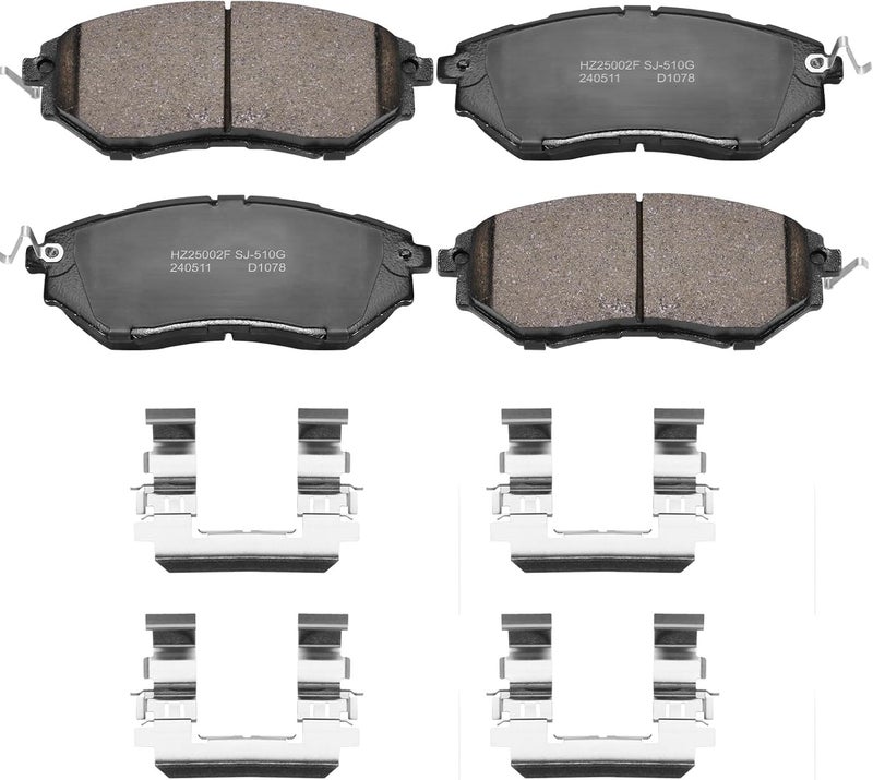 HECHENQICHE Front Semi-Metallic Brake Pads for Select for Subaru Forester, for Legacy, Outback, B9 Tribeca, Tribeca, WRX - Image 1